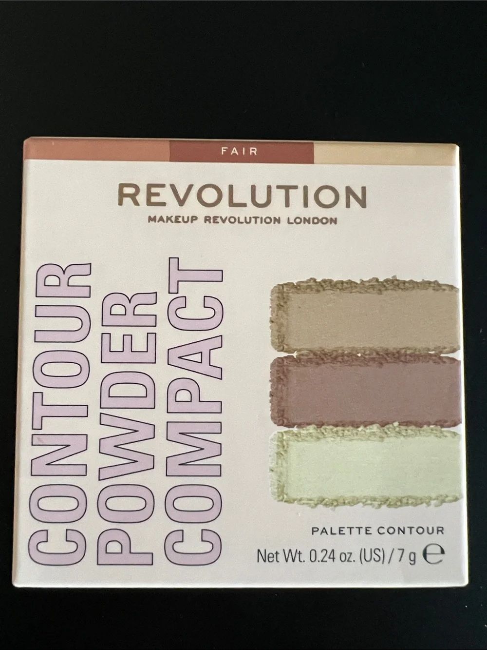 Revolution Contour Powder Compact Palette - Fair Shades (beige, mauve, cream)